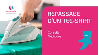 Formadom Learning  Pratique CCP1  ADVF  Technique de repassage dun teeshirt [upl. by Gomar824]