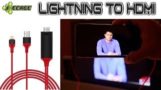 Lightning to HDMI cable  Mirror iPhone to TV  Screencast [upl. by Metabel]