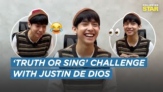 Justin De Dios takes on ‘Truth or Sing’ Challenge with The Philippine STAR [upl. by Presley236]