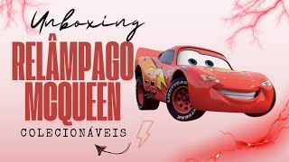 Unboxing Carros O filme MCQUEEN  coleção carrinhos colecionáveis carrosturbo carrosdisney disney [upl. by Akenahs]