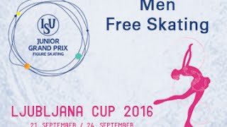 2016 ISU Junior Grand Prix  Ljubljana  Men Free Skate [upl. by Balmuth688]