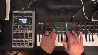 SP404 Mkii and the Akai Mpk Mini Plus and the NEW Feature Sound Generator [upl. by Anatolio825]