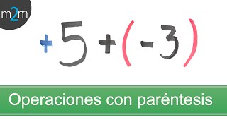 Suma y resta de números enteros con paréntesis [upl. by Luamaj]