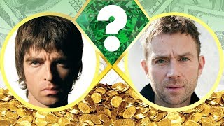 WHO’S RICHER  Noel Gallagher or Damon Albarn  Net Worth Revealed 2017 [upl. by Cr]