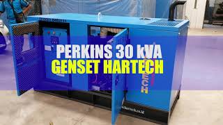 Spesifikasi Lengkap Genset Hartech Perkins 30 Perkins Silent Type [upl. by Ahsiekam186]