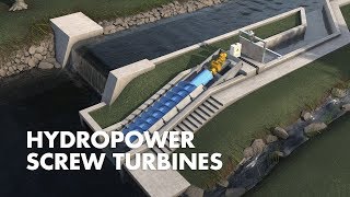 Hydropower Screw Turbines  How it works [upl. by Klara]