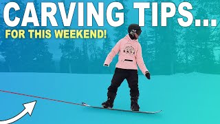 How To Carve A Snowboard Beginner Advanced Tips [upl. by Iluj164]