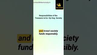 Responsibilities of the Treasurer in Co – Op Hsg Society [upl. by Halford]