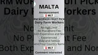 Malta WORK PERMIT VISA 2024 Malta WORK VISA FOR INDIANS IN Malta VISA  a2zservicez [upl. by Fagin]