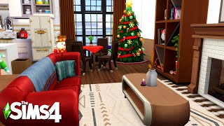 CHRISTMAS THEMED APARTMENT 🎄  The Sims 4 Speed build NO CC [upl. by Baumann710]