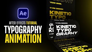 Text Typography Animation in After Effects  No Plugins [upl. by Gytle]