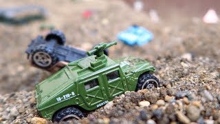 Invasion of US Military Base Camp Tank Helicopter Jet Planes  Toy Unboxing and Play [upl. by Hoffman885]