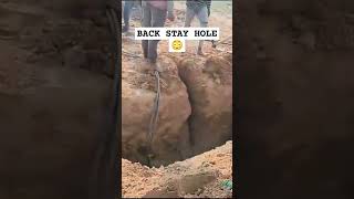 Backstay Hole amp Slope👇 india ytshorts electrical construction transmission labour workhard [upl. by Agna]