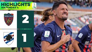 CosenzaSampdoria 21  HIGHLIGHTS Serie BKT  Al Marulla vincono i Lupi [upl. by Schoening]