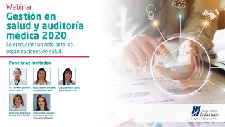 Gestión en salud y auditoría médica 2020  La ejecución Un reto para las organizaciones de salud [upl. by Sol961]