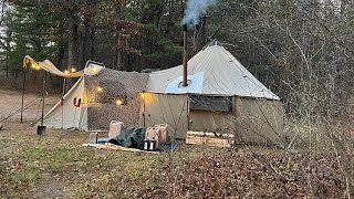 Solo camping in Michigan and the Alaknak tent [upl. by Kauffman]