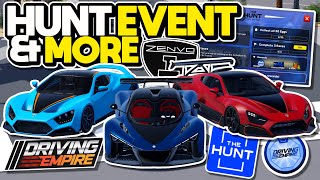 THE HUNT EVENT amp ZENVO LICENSES ARE NOW IN DRIVING EMPIRE amp BOTH ARE AMAZING [upl. by Elman]