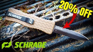 Schrade Uproar OTF Knife And 20 OFF Discount to Schrade [upl. by Brittan]