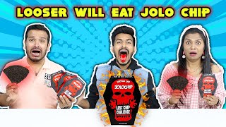 Looser Will Eat Jolo Chip Challenge  Worlds Spiciest Chip Challenge [upl. by Ransome]