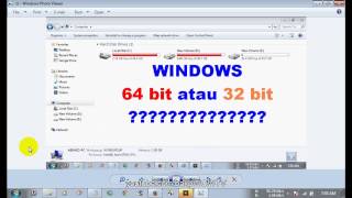 Cara Mengetahui Windows 32bit atau 64bit [upl. by Ruford]