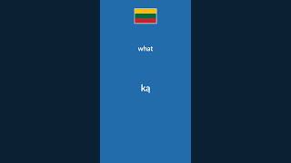 Basic Lithuanian Question Words [upl. by Sugirdor]