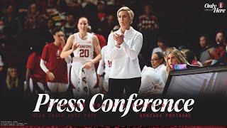 Stanford Womens Basketball Gonzaga Press Conference [upl. by Ennylyak]