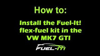 FuelIt 2017 MK7 GTI flex fuel kit installation [upl. by Idnod]