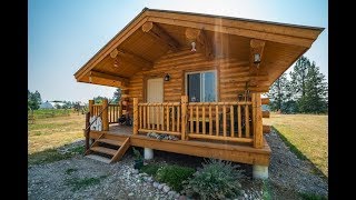 18x24 Log Cabin in Montana [upl. by Ecyal]