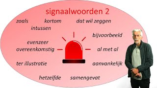 niveau A2B1B2VMBO tweede les over signaalwoorden 2 [upl. by Lorenzana666]