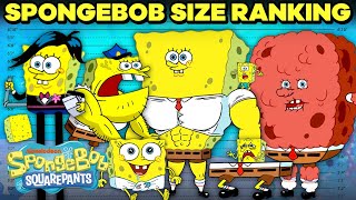 SpongeBob Ranking By Size 📏  SpongeBob [upl. by Annahsal]