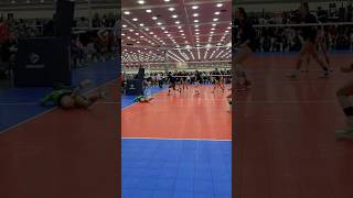 Volleyball Action Day 2 of USAV 18s Nationals libero dmoon hustle [upl. by Annatnom]