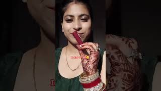 In 60 second festival makeup look with me festivallookmakeup makeuptutorialdiwali karwachauth [upl. by Eelan289]