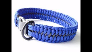 How to Make a Paracord Dog CollarWide 6 Strand Core Mated Half Hitch [upl. by Safire]