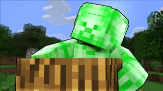 Minecraft HIDE N GO GREEN STEVE [upl. by Niarb233]