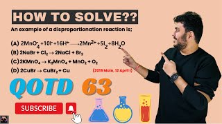 An example of a disproportionation reaction is thecurlychemist9953 jeepyq jeemains jeeadvanced [upl. by Melisande]