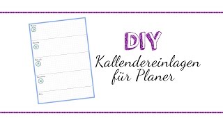 DIY  Kalendereinlagen für Planer A5 [upl. by Talbert]