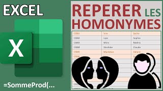 Repérer les homonymes en couleur avec Excel [upl. by Eneja948]