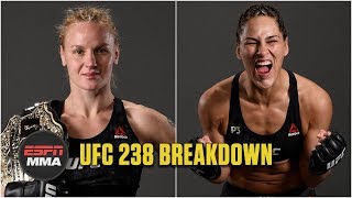 Valentina Shevchenko vs Jessica Eye breakdown  UFC 238  ESPN MMA [upl. by Nepean664]