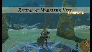 Recital at Warblers Nest  Shrine Quest  Zelda BOTW [upl. by Kamila545]