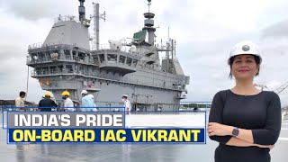 IAC Vikrant  Indias Pride OnBoard First Indigenous Aircraft Carrier  Shreya Dhoundial [upl. by Rodrique462]