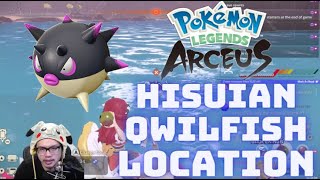 Hisuian Qwilfish Location in Pokemon Legends Arceus [upl. by Llenoj]