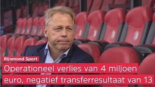 Feyenoord lijdt 17 miljoen verlies over 2021 financieel directeur Pieter Smorenburg geeft uitleg [upl. by Zimmerman]