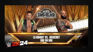 WWE2k24 La Knight Vs Ricochet [upl. by Janet]