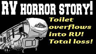 RV toilet gone wild Look at what happened [upl. by Nauq]