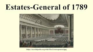 EstatesGeneral of 1789 [upl. by Derayne]