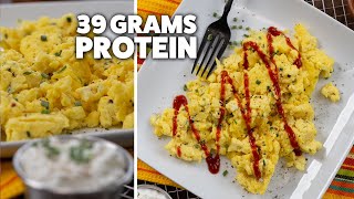 Healthy Scrambled Eggs with Cottage Cheese  Cheap amp Easy [upl. by Hras]