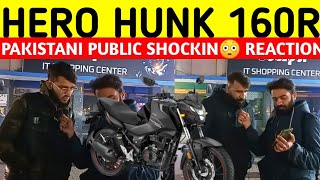 HERO HUNK 160R I NEW HUNK BIKE I PAKISTANI PUBLIC REACTION I ARSLANSWAG [upl. by Llerihs]