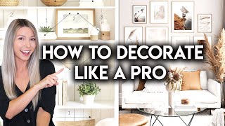 8 HOME DECOR STYLING TIPS  DESIGN HACKS YOU SHOULD KNOW [upl. by Anilrats]