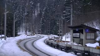 Bahnverkehr am Semmering im Winter 19Februar 2013 bei dem Bahnhof Wolfsbergkogel [upl. by Schwitzer]