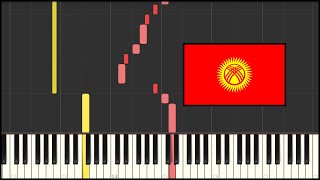 Kyrgyzstan National Anthem Piano Tutorial [upl. by Nnep353]